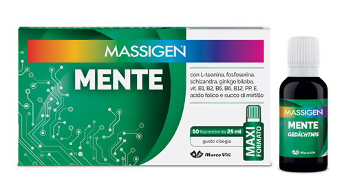 MASSIGEN MENTE 10 FLACONI DA 25 ML - Farmacia Artemisia di Montecuollo Dott. Angelo snc