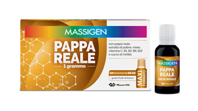 MASSIGEN PAPPA REALE 10 FLACONI DA 25 ML - Farmacia Artemisia di Montecuollo Dott. Angelo snc