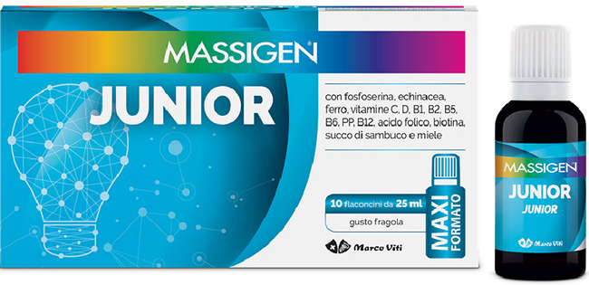 MASSIGEN JUNIOR 10 FLACONI DA 25 ML - Farmacia Artemisia di Montecuollo Dott. Angelo snc