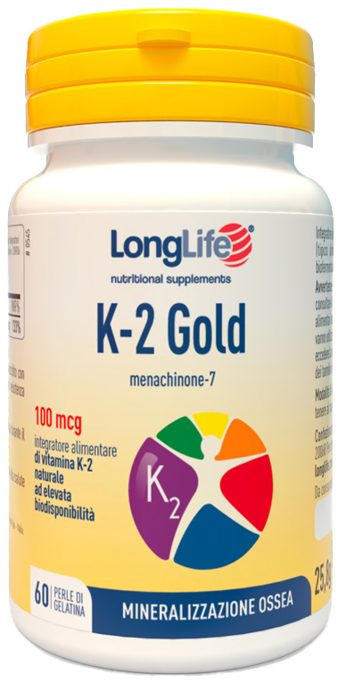 LONGLIFE K-2 GOLD 60 PERLE - Farmacia Artemisia di Montecuollo Dott. Angelo snc