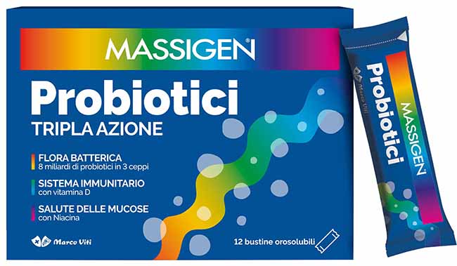 MASSIGEN PROBIOTICI 12 STICKPACK DA 1 G PREZZO PIENO - Farmacia Artemisia di Montecuollo Dott. Angelo snc