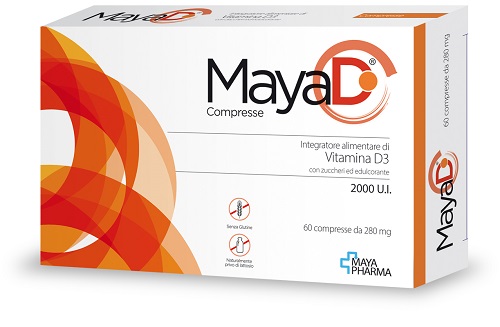 MAYA D 60 COMPRESSE MASTICABILI DA 280 MG - Farmacia Artemisia di Montecuollo Dott. Angelo snc