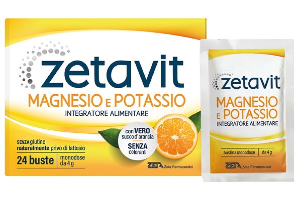 ZETAVIT MAGNESIO POTASSIO SENZA ZUCCHERO 24 BUSTINE DA 6 G - Farmacia Artemisia di Montecuollo Dott. Angelo snc