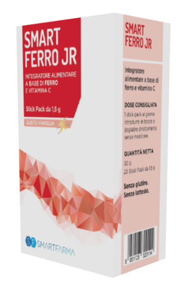 SMART FERRO JR 20 STICK PACK GUSTO VANIGLIA - Farmacia Artemisia di Montecuollo Dott. Angelo snc