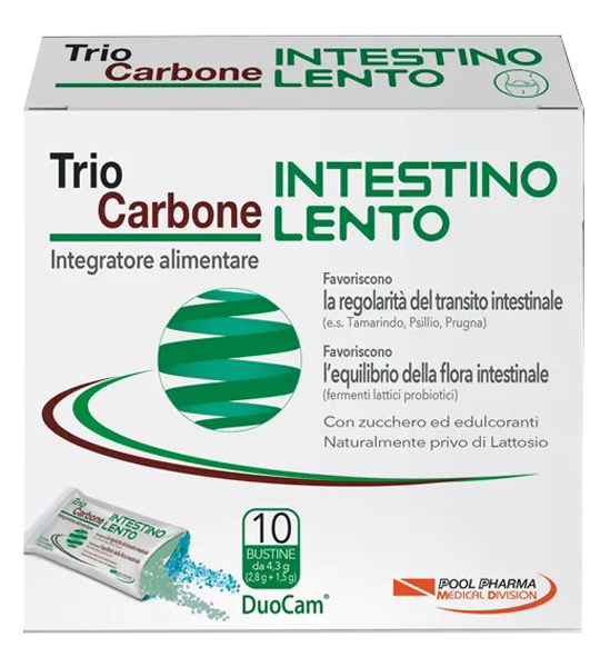 TRIOCARBONE INTESTINO LENTO 10 BUSTINE - Farmacia Artemisia di Montecuollo Dott. Angelo snc