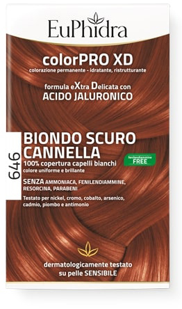 EUPHIDRA COLORPRO GEL COLORANTE CAPELLI XD 646 CANNELLA 50 ML IN FLACONE + ATTIVANTE + BALSAMO + GUANTI - Farmacia Artemisia di Montecuollo Dott. Angelo snc