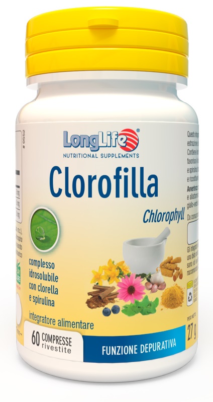 LONGLIFE CLOROFILLA 60 COMPRESSE RIVESTITE - Farmacia Artemisia di Montecuollo Dott. Angelo snc