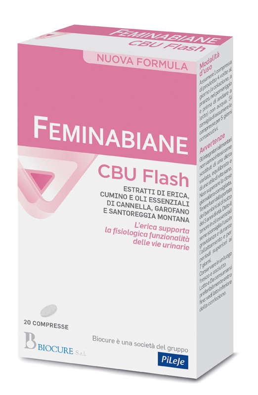 FEMINABIANE CBU FLASH 20 COMPRESSE NUOVA FORMULA - Farmacia Artemisia di Montecuollo Dott. Angelo snc
