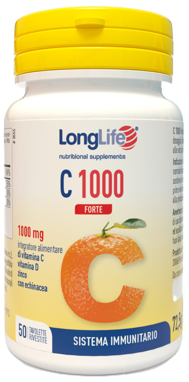 LONGLIFE C 1000 FORTE 50 TAVOLETTE - Farmacia Artemisia di Montecuollo Dott. Angelo snc