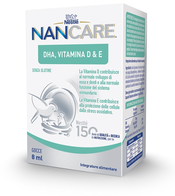 NESTLE' NANCARE DHA VITAMINA D&E GOCCE 8 ML - Farmacia Artemisia di Montecuollo Dott. Angelo snc