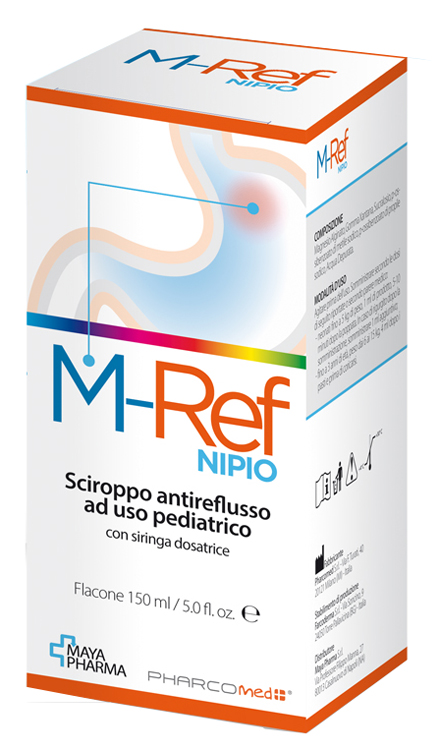 M-REF NIPIO SCIROPPO ANTIREFLUSSO AD USO PEDIATRICO 150 ML CON SIRINGA DOSATRICE - Farmacia Artemisia di Montecuollo Dott. Angelo snc