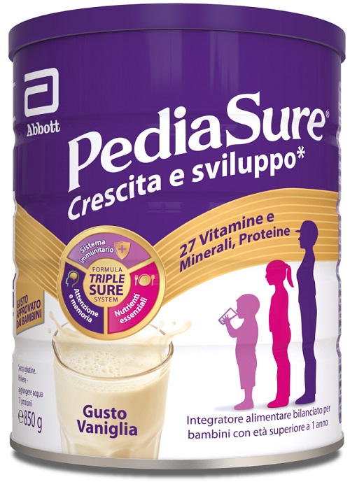 PEDIASURE CRESCITA&SVILUPPO VANIGLIA 850 G - Farmacia Artemisia di Montecuollo Dott. Angelo snc