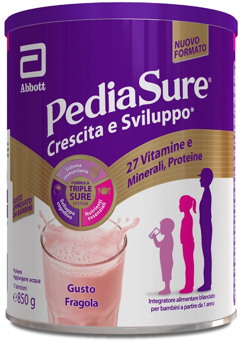PEDIASURE CRESCITA&SVILUPPO FRAGOLA 850 G - Farmacia Artemisia di Montecuollo Dott. Angelo snc