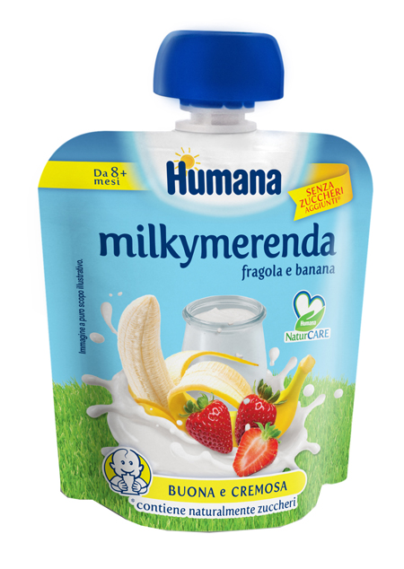 MILKYMERENDA FRAGOLA BANANA 100 G - Farmacia Artemisia di Montecuollo Dott. Angelo snc