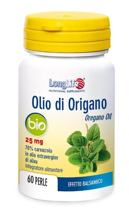 LONGLIFE OLIO ORIGANO BIO 60 PERLE DI GELATINA - Farmacia Artemisia di Montecuollo Dott. Angelo snc