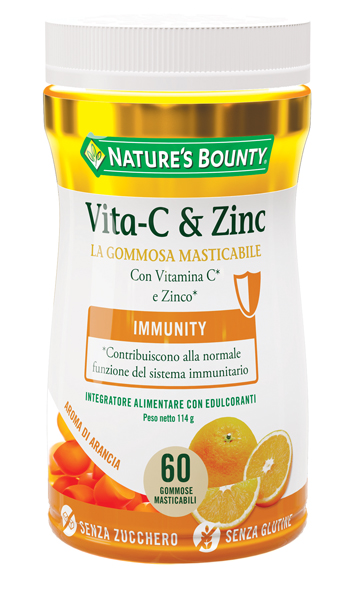 NATURE'S BOUNTY VITA-C&ZINC 60 GOMMOSE - Farmacia Artemisia di Montecuollo Dott. Angelo snc