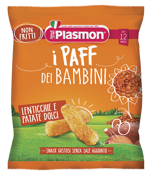 PLASMON DRY SNACK PAFF LENTICCHIE-PATATA DOLCE 15 G - Farmacia Artemisia di Montecuollo Dott. Angelo snc