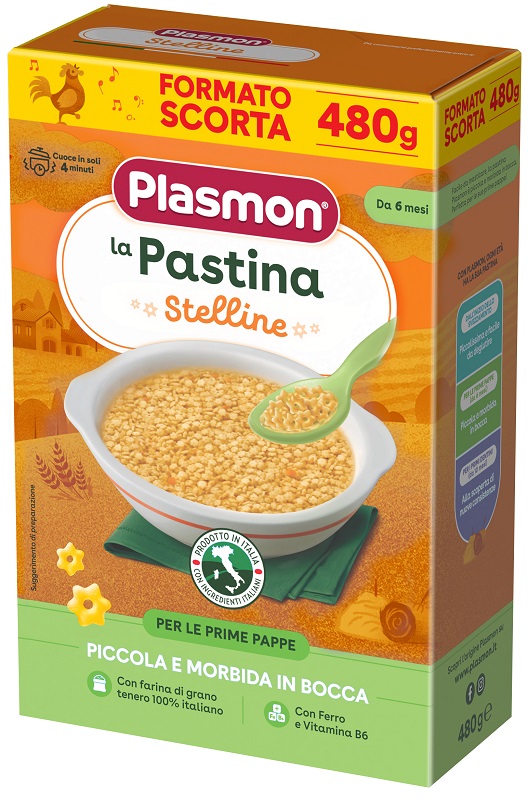 PLASMON PASTINA STELLINE 480 G - Farmacia Artemisia di Montecuollo Dott. Angelo snc