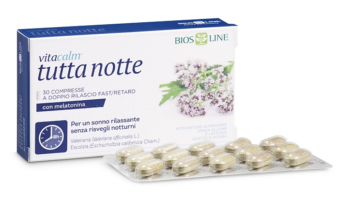 VITACALM TUTTA NOTTE CON MELATONINA 30 COMPRESSE - Farmacia Artemisia di Montecuollo Dott. Angelo snc