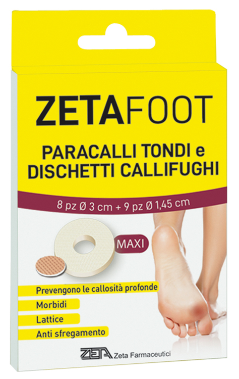 ZETAFOOT PARACALLO TONDO 8 PEZZI + DISCHETTO CALLIFUGO 9 PEZZI - Farmacia Artemisia di Montecuollo Dott. Angelo snc