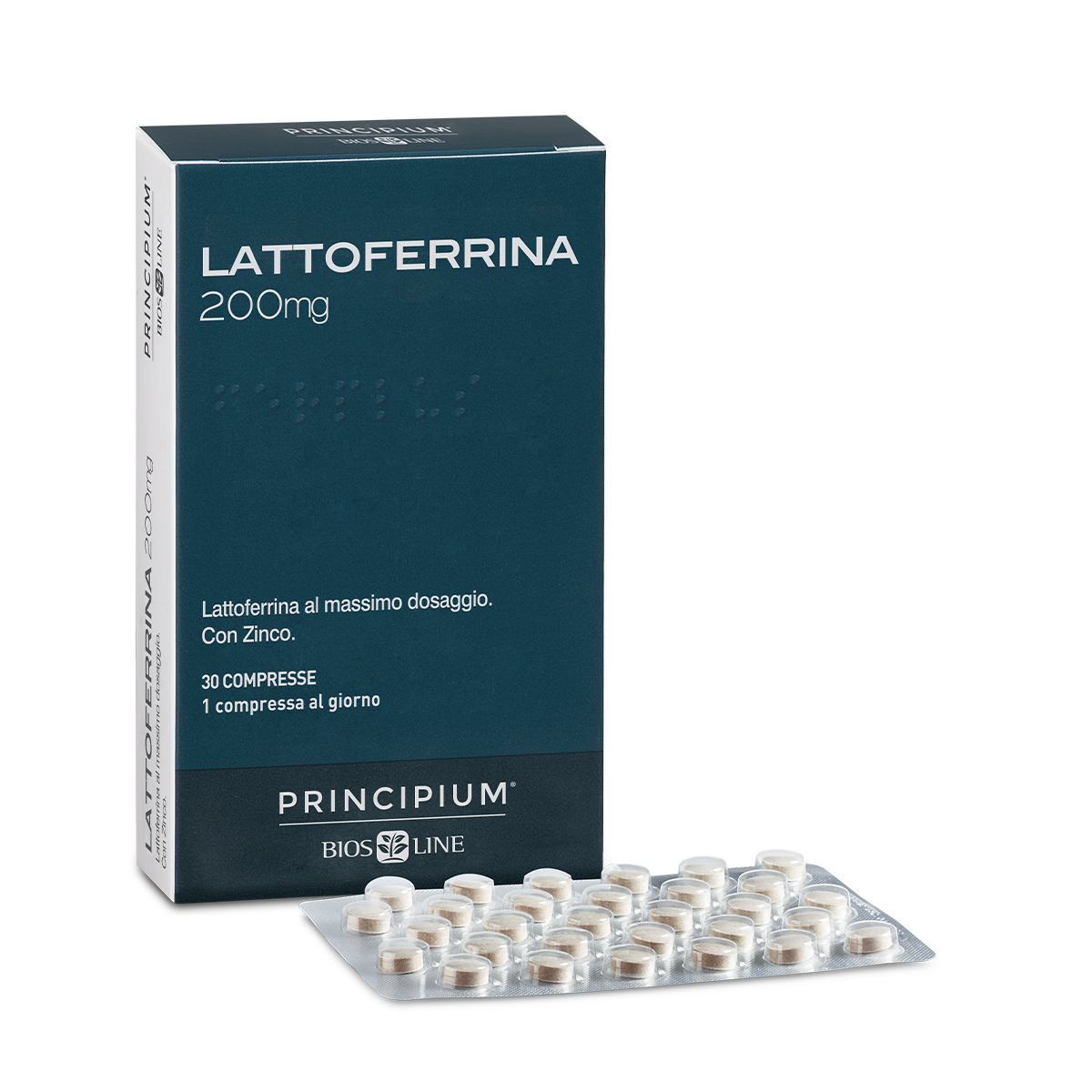 PRINCIPIUM LATTOFERRINA 200 MG 30 COMPRESSE - Farmacia Artemisia di Montecuollo Dott. Angelo snc