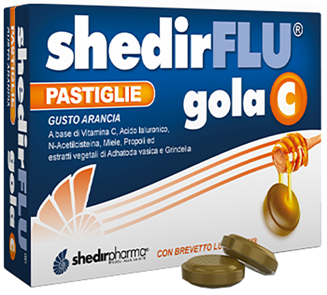 SHEDIRFLU GOLA C ARANCIA 36 PASTIGLIE - Farmacia Artemisia di Montecuollo Dott. Angelo snc