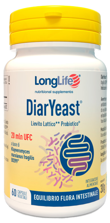 LONGLIFE DIARYEAST 60 CAPSULE VEGETALI - Farmacia Artemisia di Montecuollo Dott. Angelo snc