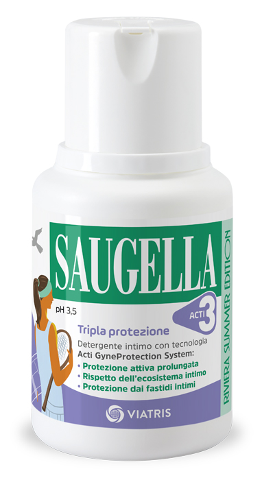 SAUGELLA ACTI3 DETERGENTE INTIMO 100 ML - Farmacia Artemisia di Montecuollo Dott. Angelo snc