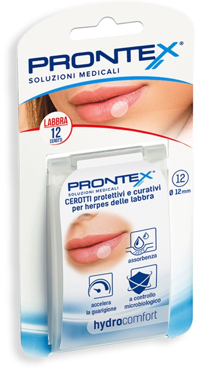 PRONTEX HYDROCOMFORT HERPES 12 PEZZI - Farmacia Artemisia di Montecuollo Dott. Angelo snc