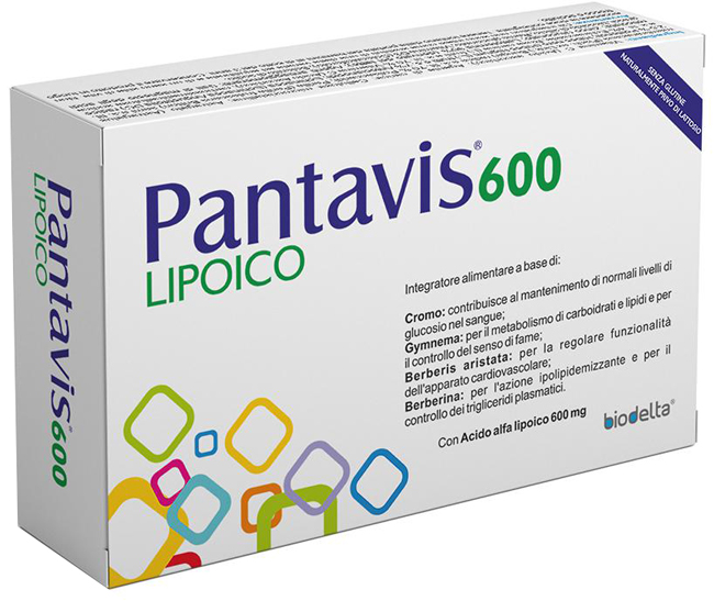 PANTAVIS 600 LIPOICO 30 COMPRESSE - Farmacia Artemisia di Montecuollo Dott. Angelo snc