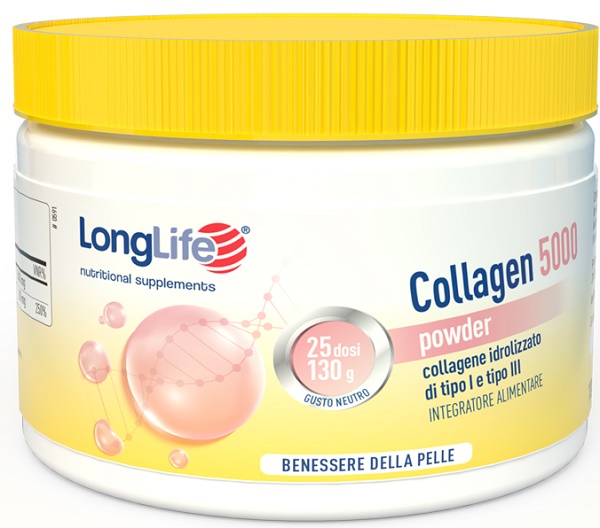LONGLIFE COLLAGEN 5000 POWDER 130 G - Farmacia Artemisia di Montecuollo Dott. Angelo snc