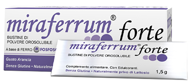 MIRAFERRUM FORTE 20 BUSTINE DA 1,5 G - Farmacia Artemisia di Montecuollo Dott. Angelo snc