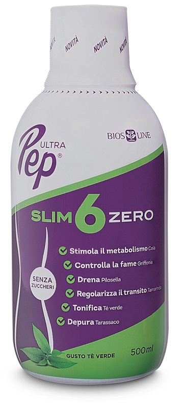 ULTRA PEP SLIM 6 ZERO TE' VERDE 500 ML BIOSLINE - Farmacia Artemisia di Montecuollo Dott. Angelo snc