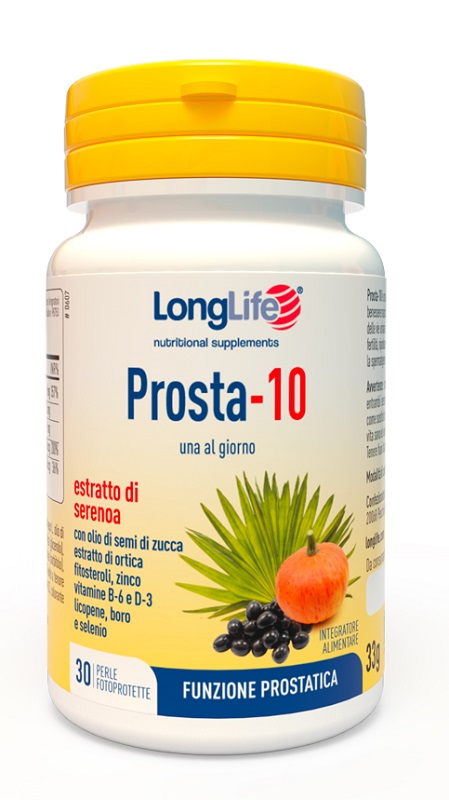 LONGLIFE PROSTA-10 30 PERLE FOTOPROTETTE - Farmacia Artemisia di Montecuollo Dott. Angelo snc