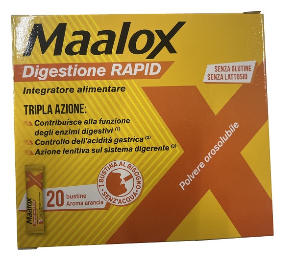MAALOX DIGESTIONE RAPID 20 BUSTINE DA 2 G - Farmacia Artemisia di Montecuollo Dott. Angelo snc