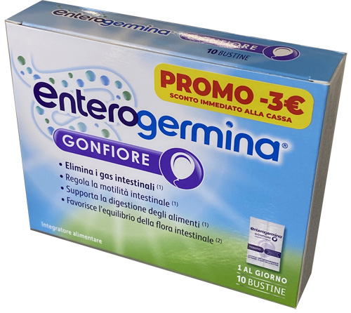 ENTEROGERMINA GONFIORE 10 BUSTINE 4 G PROMO - Farmacia Artemisia di Montecuollo Dott. Angelo snc