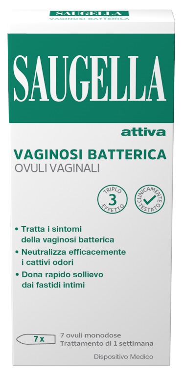 SAUGELLA ATTIVA VAGINOSI BATTERICA 7 OVULI VAGINALI - Farmacia Artemisia di Montecuollo Dott. Angelo snc