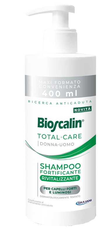 BIOSCALIN TOTAL CARE SHAMPOO FORTIFICANTE RIVITALIZZANTE 400 ML - Farmacia Artemisia di Montecuollo Dott. Angelo snc