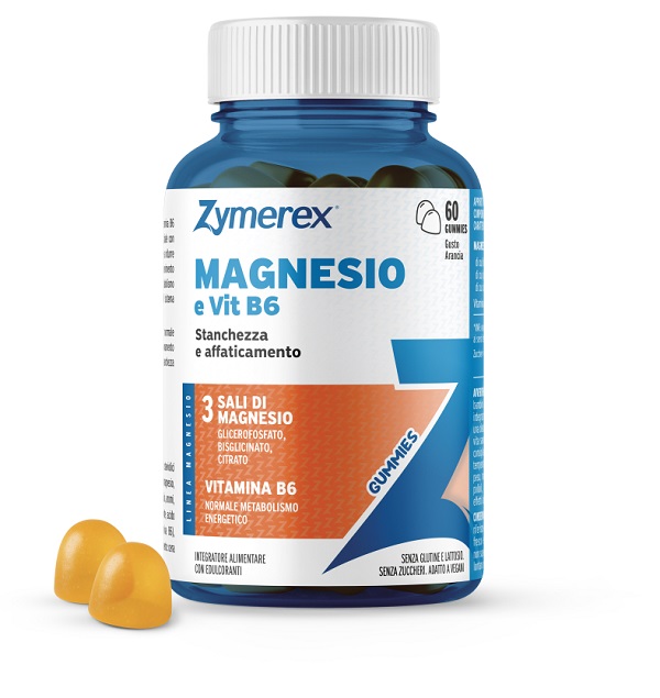 ZYMEREX MAGNESIO E VIT B6 60 GUMMIES GUSTO ARANCIA CON EDULCORANTI SENZA ZUCCHERI SENZA GLUTINE SENZA LATTOSIO - Farmacia Artemisia di Montecuollo Dott. Angelo snc