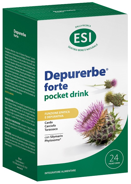 ESI DEPURERBE FORTE POCKET DRINK 24 PEZZI 20 ML - Farmacia Artemisia di Montecuollo Dott. Angelo snc