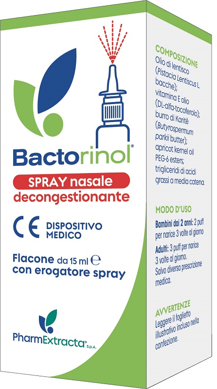 BACTORINOL SPRAY NASALE 15 ML - Farmacia Artemisia di Montecuollo Dott. Angelo snc