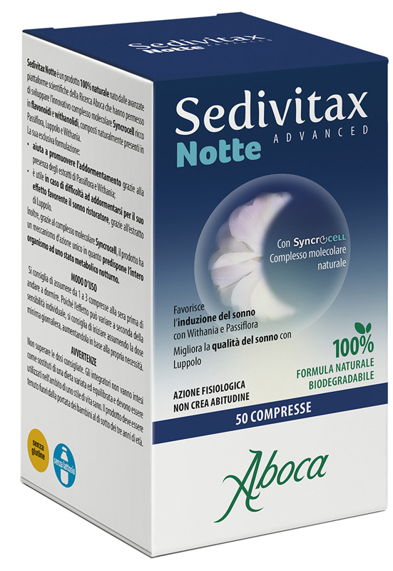 SEDIVITAX NOTTE ADVANCED 50 COMPRESSE - Farmacia Artemisia di Montecuollo Dott. Angelo snc