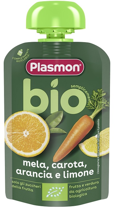 PLASMON OMOGENEIZZATO BIO CAROTA ARANCIA LIMONE 100 G - Farmacia Artemisia di Montecuollo Dott. Angelo snc
