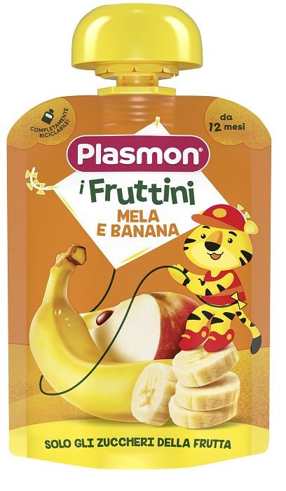 PLASMON OMOGENEIZZATO POUCH MELA BANANA 130 G - Farmacia Artemisia di Montecuollo Dott. Angelo snc