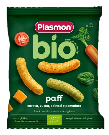 PLASMON PAFF BIO CAROTA ZUCCA SPINACI E POMODORO 15 G - Farmacia Artemisia di Montecuollo Dott. Angelo snc