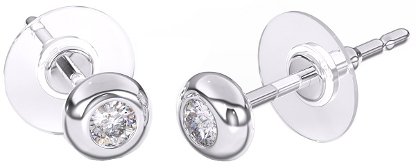 BJT397 ORECCHINO QUEEN RANIA 4MM STAINLESS STEEL - Farmacia Artemisia di Montecuollo Dott. Angelo snc