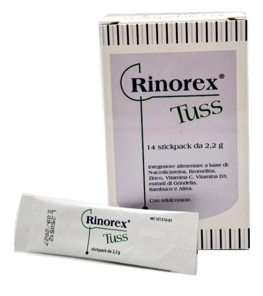 RINOREX TUSS 14 STICKPACK DA 2,2 G - Farmacia Artemisia di Montecuollo Dott. Angelo snc
