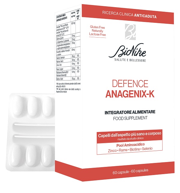 DEFENCE ANAGENIX K INTEGRATORE ALIMENTARE 60 CAPSULE - Farmacia Artemisia di Montecuollo Dott. Angelo snc