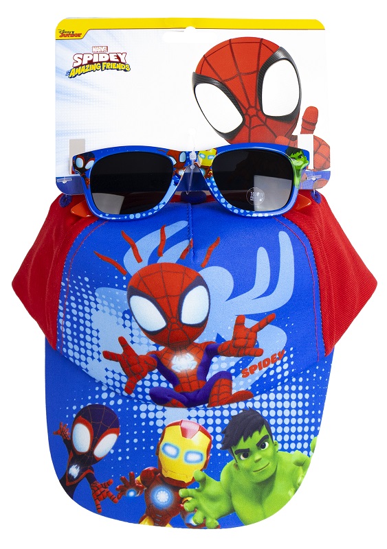 SPIDEY AND HIS AMAZING FRIENDS SET CAPPELLO/OCCHIALE DA SOLE 4 PERSONAGGI - Farmacia Artemisia di Montecuollo Dott. Angelo snc