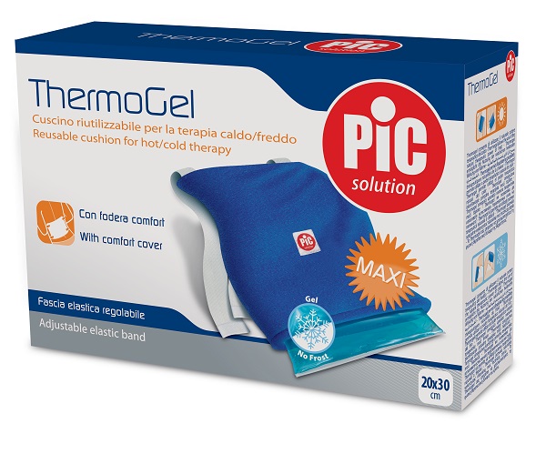 CUSCINO THERMOGEL RIUTILIZZABILE PER TERAPIA CALDO FREDDO CM 20X30 CON FODERA FASCIA ELASTICA ITC - Farmacia Artemisia di Montecuollo Dott. Angelo snc